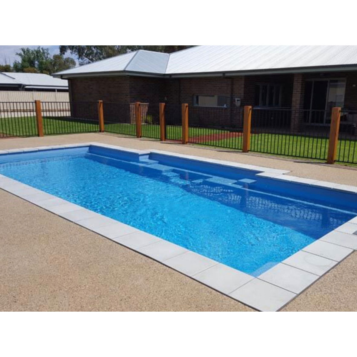Conquest Pools Albury Wodonga fibreglass swimming pool colour range.  See colour sample for fibreglass colour. See finished swimming pool example to watch the amazing swimming pool colour come to life.  Be sure to contact Conquest Pools Albury Wodonga your true one stop swimming pool company offering swimming pool installation, blankets, heating, chemicals, umbrellas, servicing and maintenance
